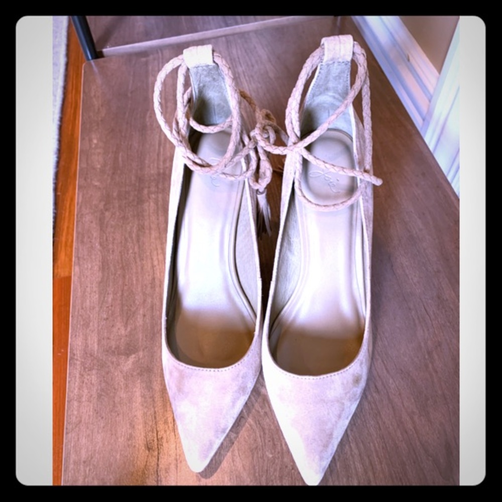 Joie Angelynn Tan Suede Dress Pump, Sz 8.5 - Picture 1 of 8